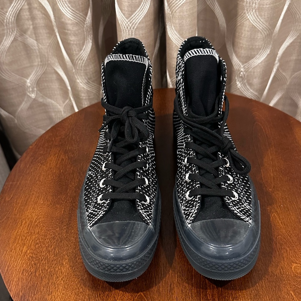 Converse Chuck 70 High Top Jacquard Black/White-Cool Grey Unisex Sneaker - Picture 2 of 13
